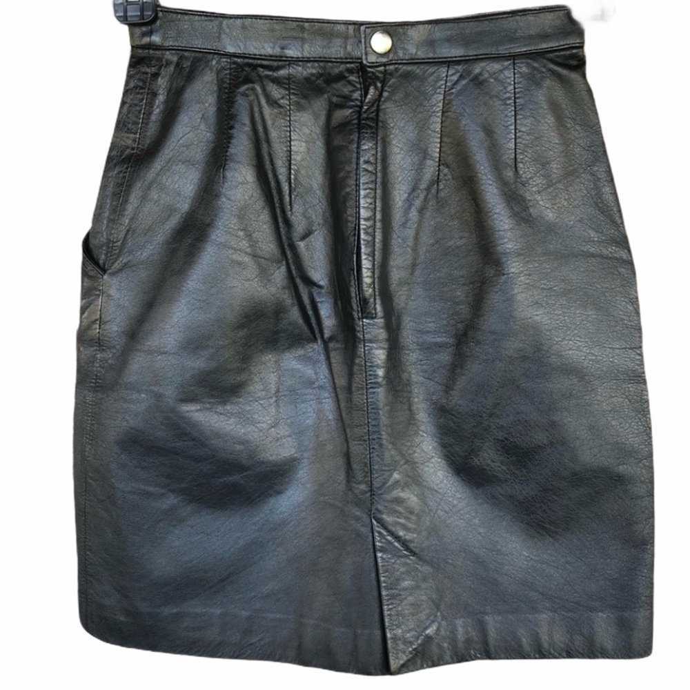 SPLIT End LTD Leather Pencil Skirt